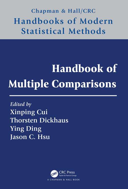 Book cover of Handbook of Multiple Comparisons (Chapman & Hall/CRC Handbooks of Modern Statistical Methods)