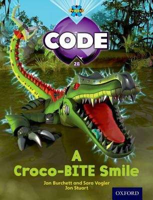 Book cover of Project X CODE, Book Band 6, Orange, Fiendish Falls: A Croco-BITE Smile (1st edition) (PDF)