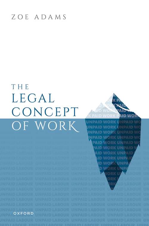 Book cover of The Legal Concept of Work