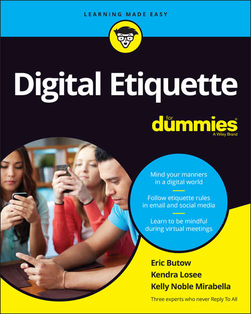 Book cover of Digital Etiquette For Dummies
