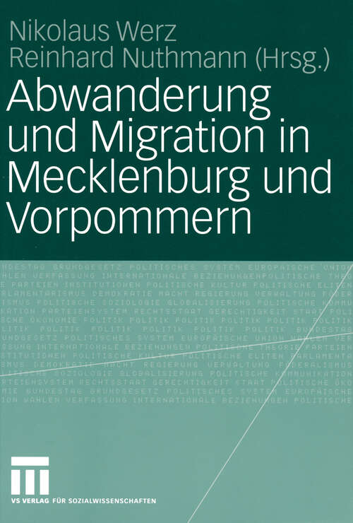 Book cover of Abwanderung und Migration in Mecklenburg und Vorpommern (2004)