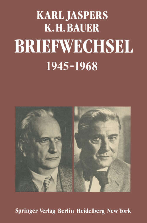 Book cover of Briefwechsel 1945–1968 (1983)