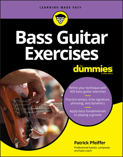 Book cover of Bass Guitar Exercises For Dummies