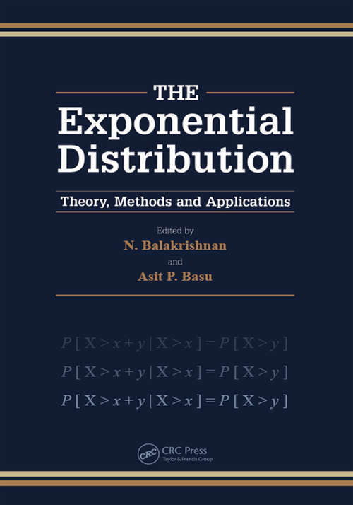 Book cover of Exponential Distribution: Theory, Methods and Applications