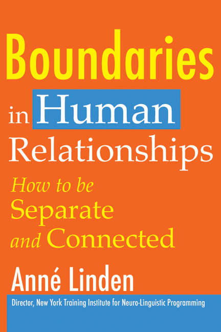 Book cover of Boundaries in Human Relationships: How to be separate and connected
