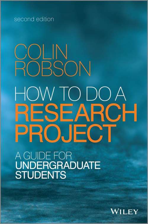 Book cover of How To Do A Research Project 2E - A Guide For Undergraduate Students