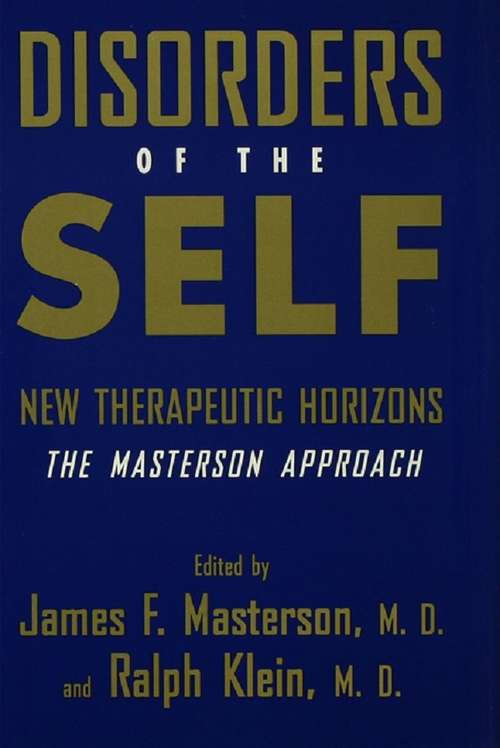 Book cover of Disorders of the Self: New Therapeutic Horizons: The Masterson Approach