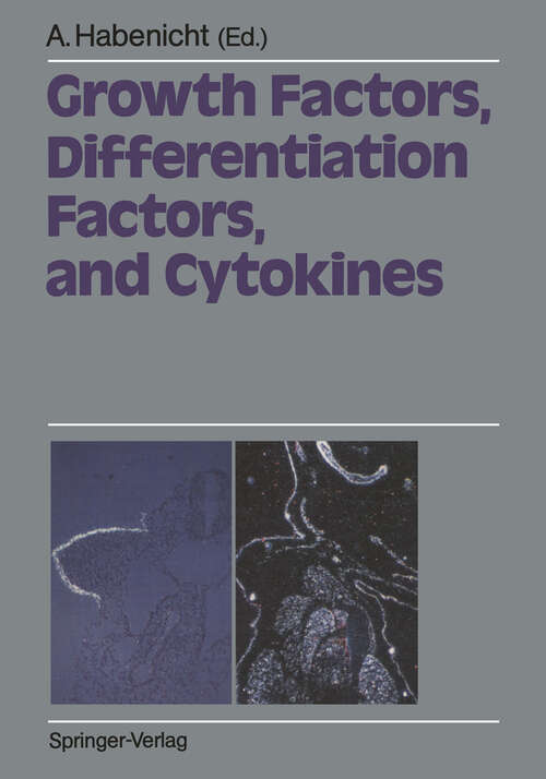Book cover of Growth Factors, Differentiation Factors, and Cytokines (1990)
