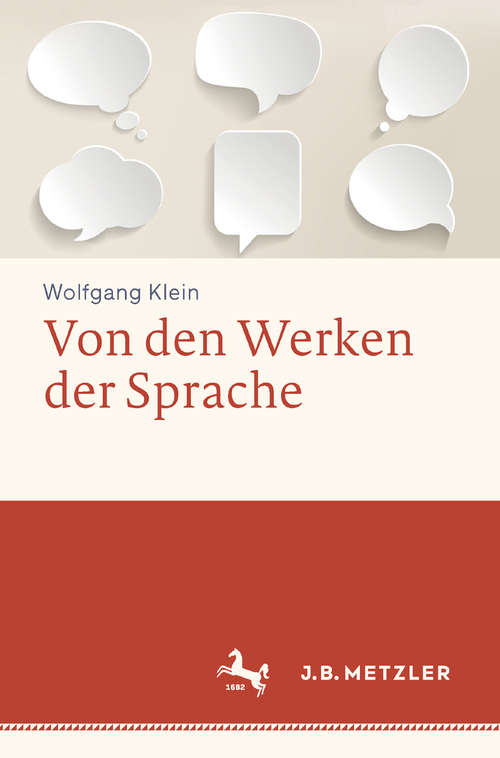 Book cover of Von den Werken der Sprache
