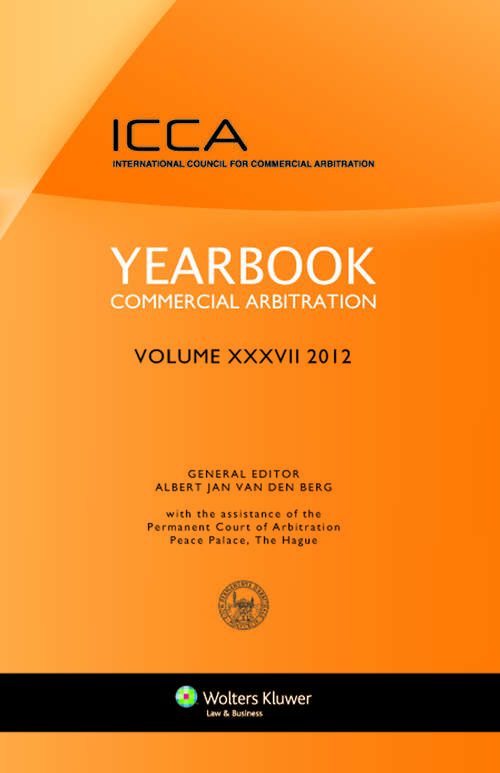 Book cover of Yearbook Commercial Arbitration Volume XXXV - 2012