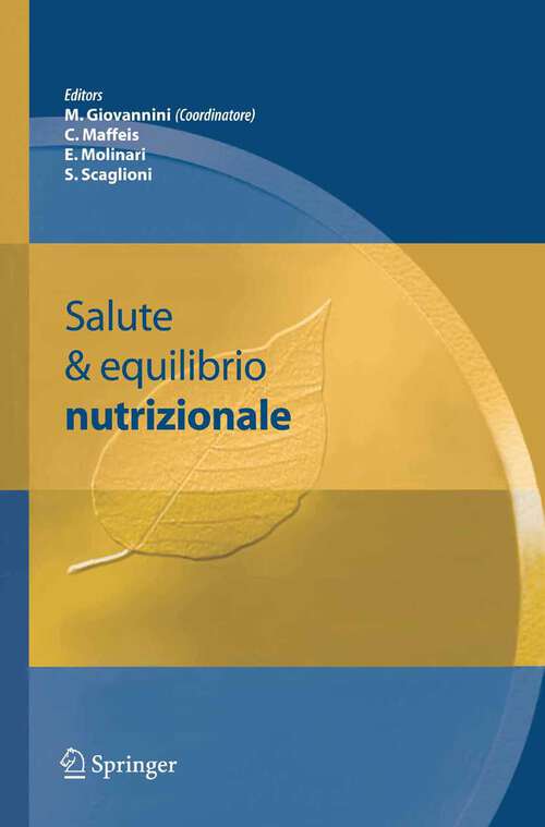 Book cover of Salute & equilibrio nutrizionale (2006)
