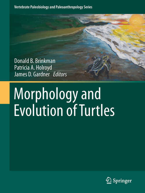Book cover of Morphology and Evolution of Turtles (2013) (Vertebrate Paleobiology and Paleoanthropology)