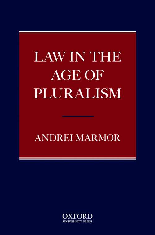 Book cover of Law in the Age of Pluralism