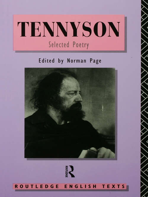 Book cover of Tennyson: Selected Poetry