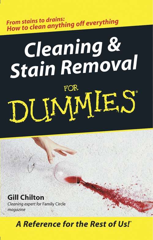 Book cover of Cleaning and Stain Removal for Dummies