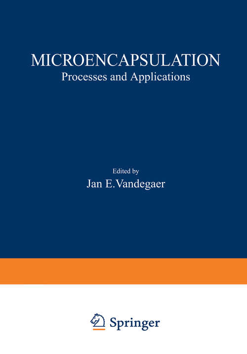 Book cover of Microencapsulation: Processes and Applications (1974)