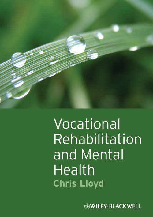Book cover of Vocational Rehabilitation and Mental Health