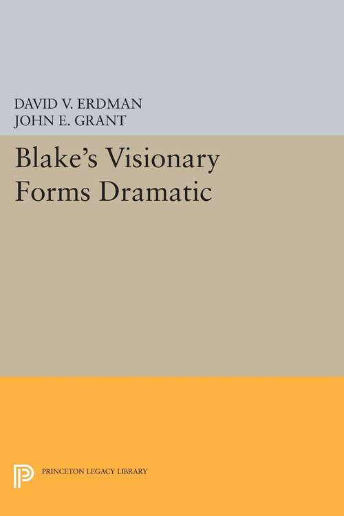 Book cover of Blake's Visionary Forms Dramatic (PDF)