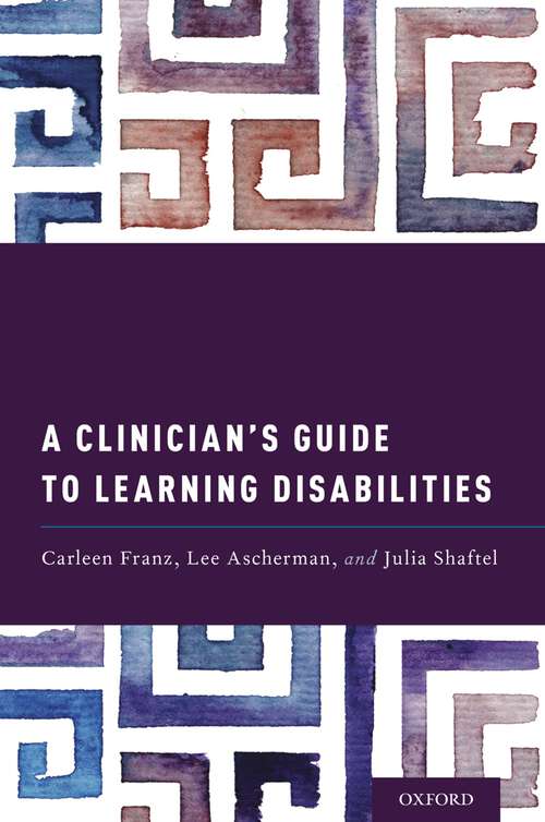 Book cover of A Clinician's Guide to Learning Disabilities