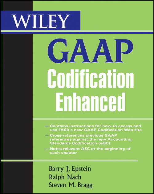 Book cover of Wiley GAAP Codification Enhanced (6)