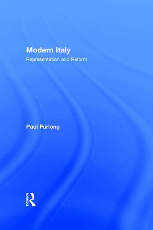 Book cover of Modern Italy: Representation and Reform