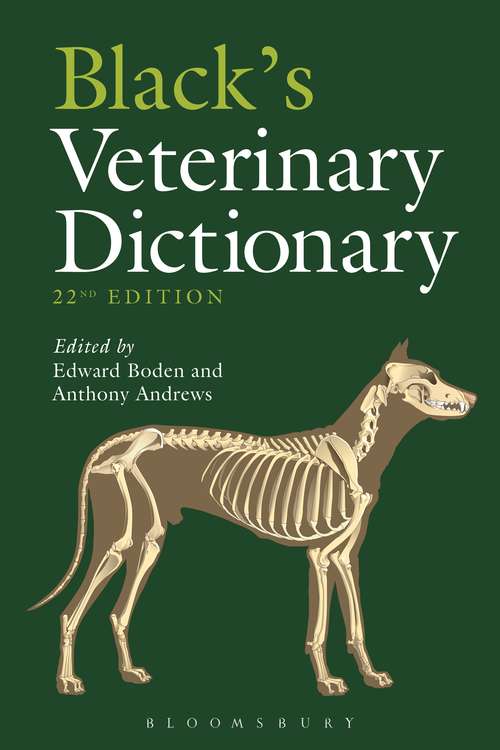 Book cover of Black's Veterinary Dictionary