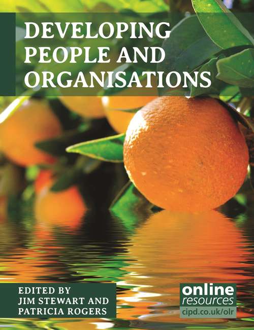 Book cover of Developing People and Organisations