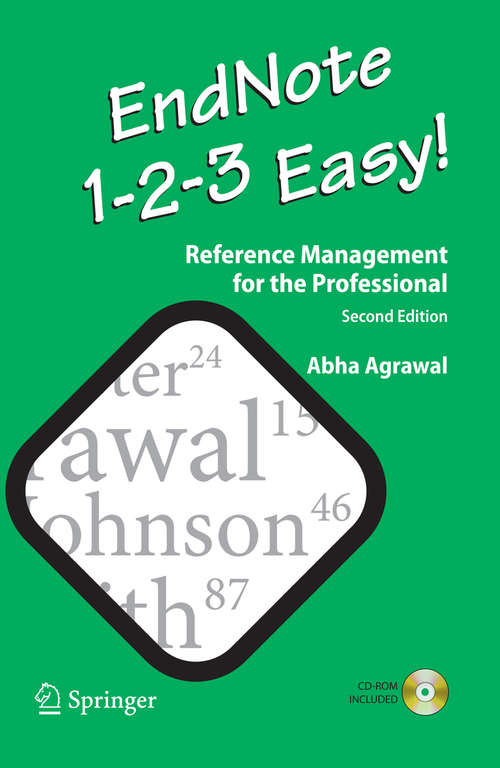 Book cover of EndNote 1 - 2 - 3  Easy!: Reference Management for the Professional (2nd ed. 2009)