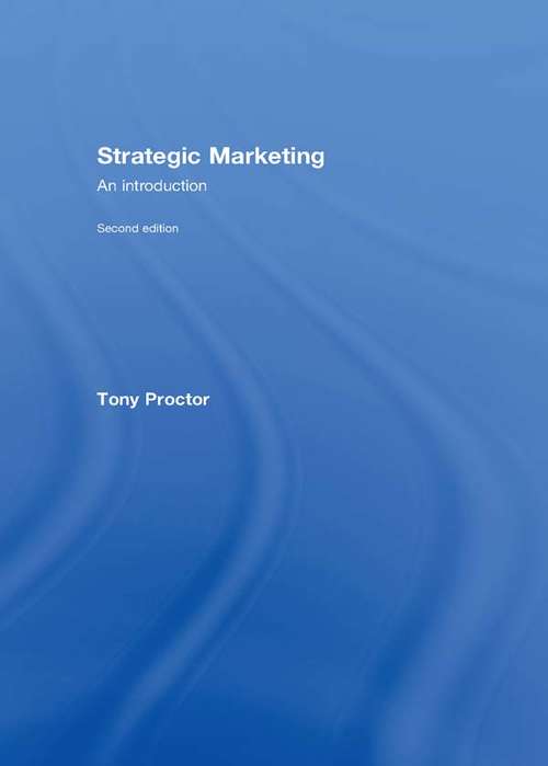 Book cover of Strategic Marketing: An Introduction