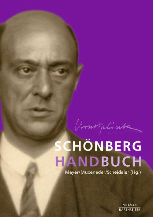 Book cover of Schönberg-Handbuch (1. Aufl. 2023)
