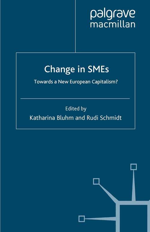 Book cover of Change in SMEs: Towards a New European Capitalism? (2008)
