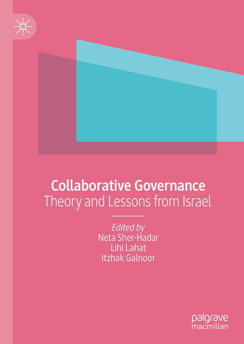 Book cover of Collaborative Governance: Theory and Lessons from Israel (1st ed. 2021)