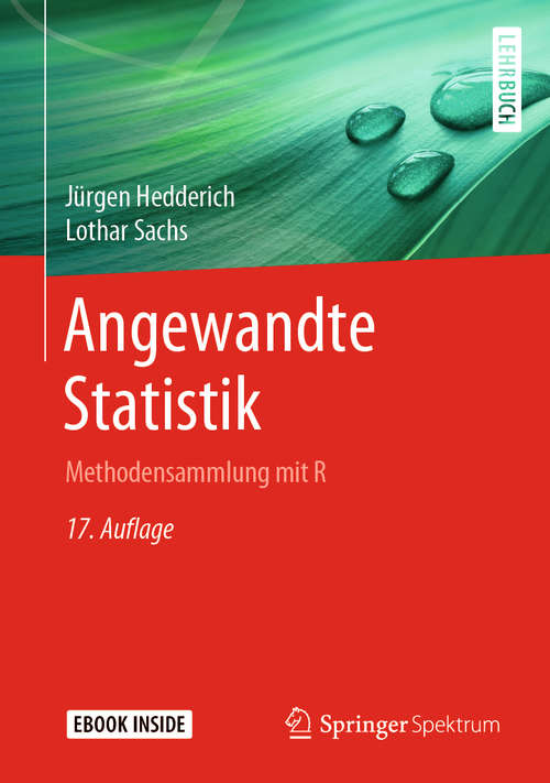 Book cover of Angewandte Statistik: Methodensammlung mit R (17. Aufl. 2020)