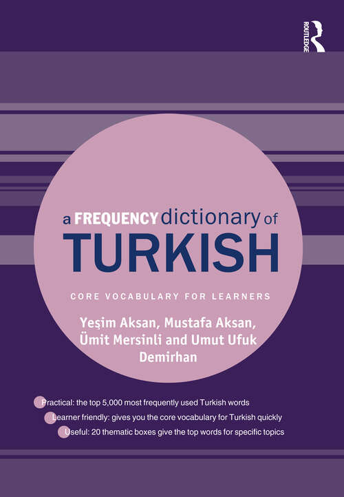Book cover of A Frequency Dictionary of Turkish (Routledge Frequency Dictionaries)