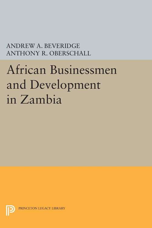 Book cover of African Businessmen and Development in Zambia (PDF)