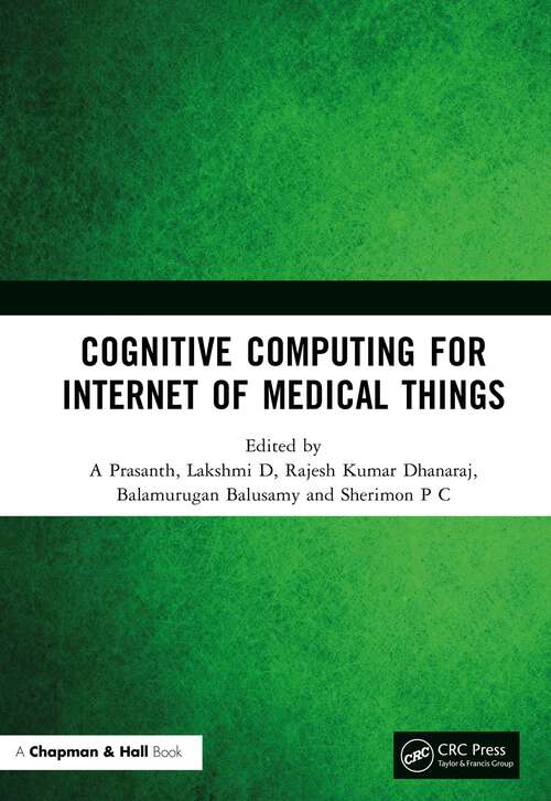 Book cover of Cognitive Computing for Internet of Medical Things