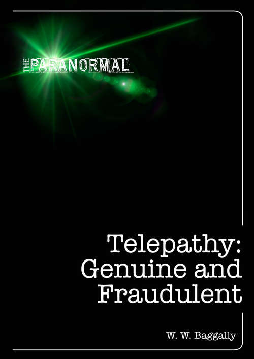 Book cover of Telepathy: Genuine and Fraudulent