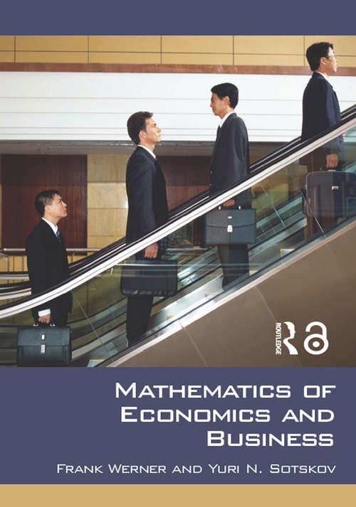 Book cover of Mathematics of Economics and Business