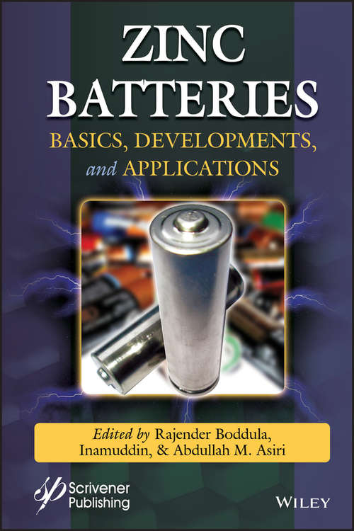 Book cover of Zinc Batteries: Basics, Development, and Applications