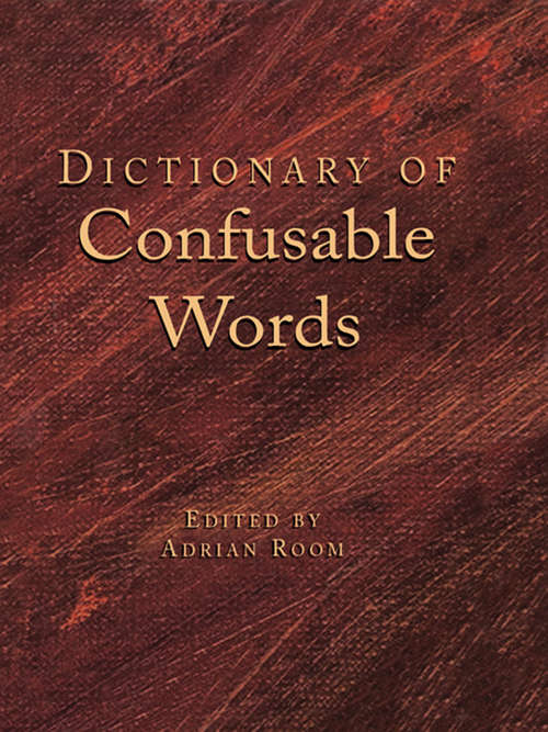 Book cover of Dictionary of Confusable Words