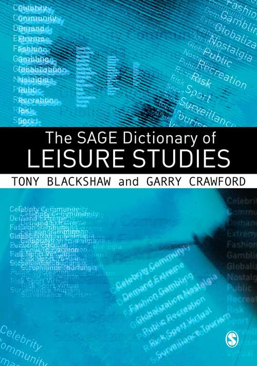 Book cover of The SAGE Dictionary of Leisure Studies (PDF)
