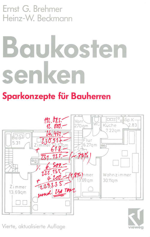 Book cover of Baukosten senken: Sparkonzepte für Bauherren (4., aktual. Aufl. 1996)