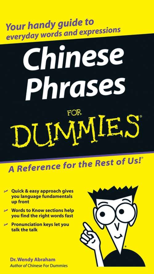 Book cover of Chinese Phrases For Dummies