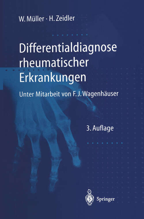 Book cover of Differentialdiagnose rheumatischer Erkrankungen (3. Aufl. 1998)