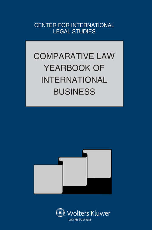 Book cover of The Comparative Law Yearbook of International Business: Volume 32, 2010