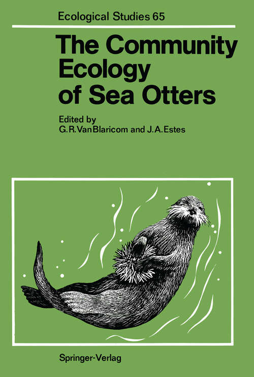 Book cover of The Community Ecology of Sea Otters (1988) (Ecological Studies #65)