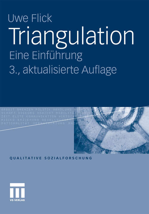 Book cover of Triangulation: Eine Einführung (3. Aufl. 2011) (Qualitative Sozialforschung)