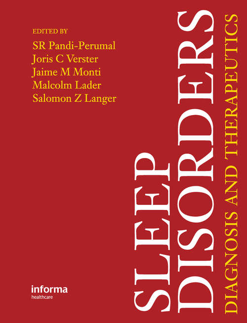 Book cover of Sleep Disorders: Diagnosis and Therapeutics