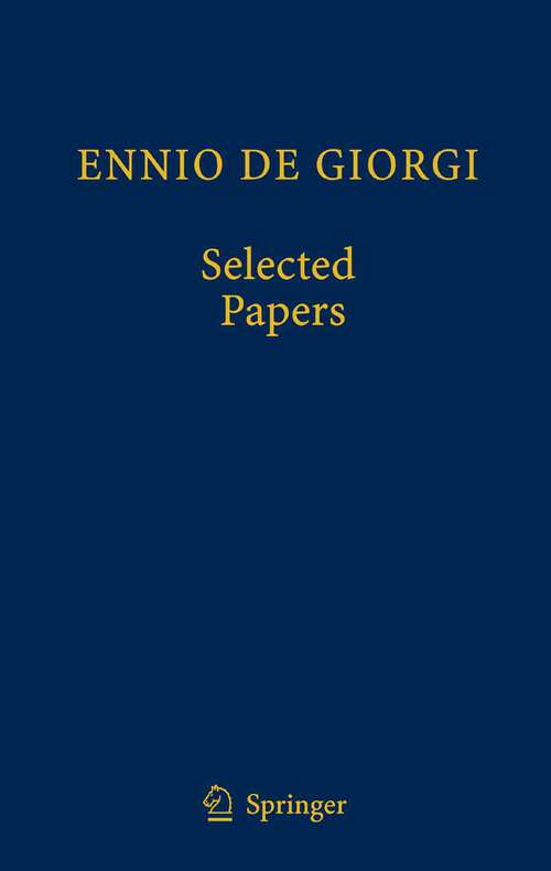 Book cover of Selected Papers: Selected Papers (2006)
