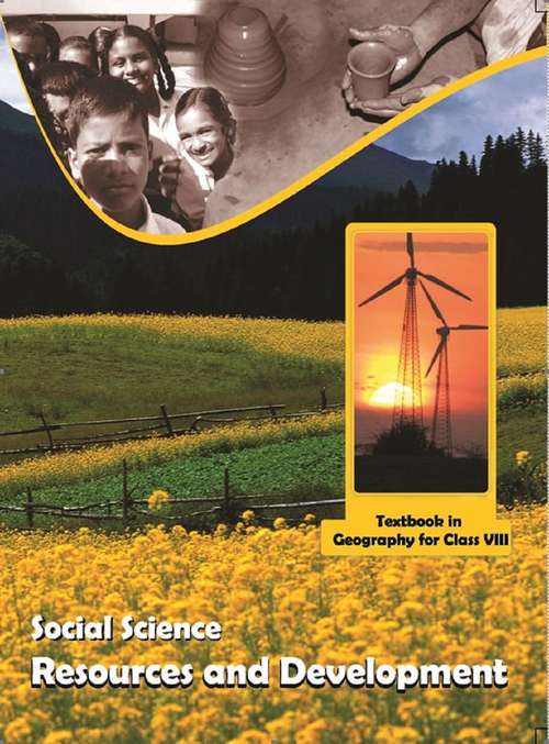 Book cover of Social Science Resources and Development class 8 - NCERT